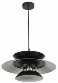 Lustră pe cablu BERIT 1xE27/20W/230V negru