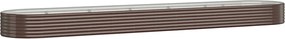 vidaXL Strat înălțat grădină 507x100x36 cm oțel galvanizat