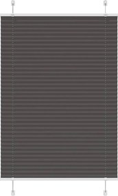 vidaXL Jaluzea plisată negru 95x150 cm Lățime țesătură 94,4cm poliester