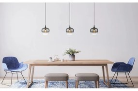 Lustră pe cablu Globo 15548H MAXY 1xE27/40W/230V d. 24 cm negru