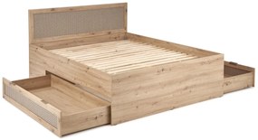 Pat Borneo LOZ 160x200 cm stejar artizan/negru