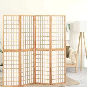 352084 vidaXL Paravan pliabil de cameră, 4 panouri, 160x170 cm, stil japonez