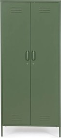 Dulap verde închis din metal cu încuietoare 80x185x50 cm Cambridge – Yes Everyday