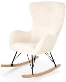Fotoliu balansoar Leonia 2 (crem + negru + natural). 1039484