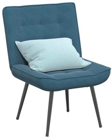vidaXL Scaun de relaxare albastru 64x74x84 cm catifea