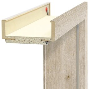 Toc de ușă reglabil 140-160 Stejar Sonoma 90 Dreapta (complet)