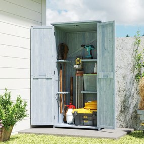 Outsunny Dulap de Exterior, Depozitare pentru Unelte cu 2 Rafturi | Aosom Romania