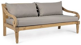 Canapea din lemn pentru exterior KARUBA gri