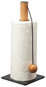 Suport vertical pentru prosoape de bucătărie din hârtie negru ø 13 cm Bull – LIND DNA