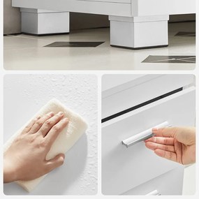 Dulap pentru chiuvetă IVY, 30x70x64 cm, alb Vasagle