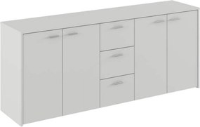 Comoda HUGOS 180, alb, PAL melaminat, 180x42x75 cm