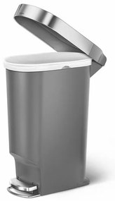 Coș cu pedale Slim 40 l, gri