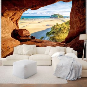 Fototapet - Privire spre plajă din canion (152,5x104 cm)