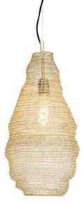Lampă suspendată orientală aurie - Nidum Rombo
