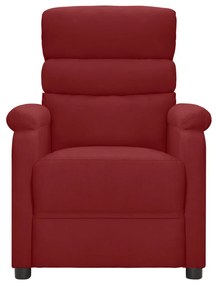 321219 vidaXL Fotoliu rabatabil, roșu vin, material textil