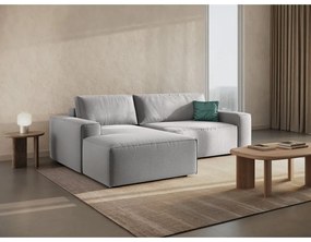 Colțar gri deschis extensibil (cu colț pe partea stângă ) Jodie – Micadoni Home