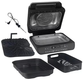 Resigilat: Friteuza Air Fryer & Grill 12in1 Oliver Voltz OV51015K, 1800W, 4 accesorii, Senzor inteligent, Timer, LED, Negru
