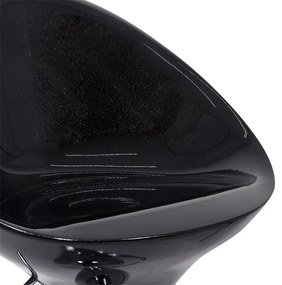 Scaun de bar negru ABS 105 din plastic ABS cu suport de picioare