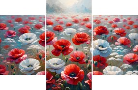 Tablou - Câmp de maci (90x60 cm)