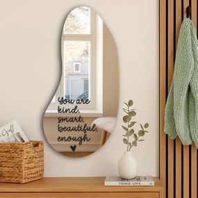 Autocolant pentru oglindă S3 – You are kind, smart, beautiful, enough. (Handwritting)