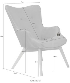 Fotoliu galben muștar cu tapițerie din catifea Niko – Ropez