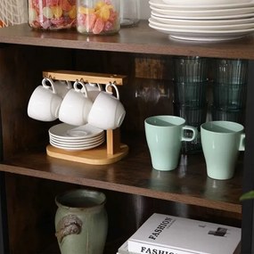 Comodă FIRA maro/negru