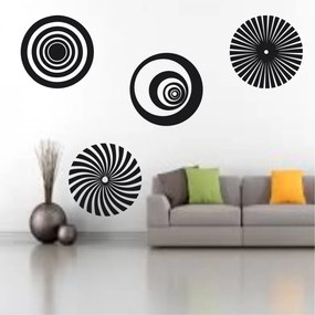 Sticker perete Optical Illusion Circles