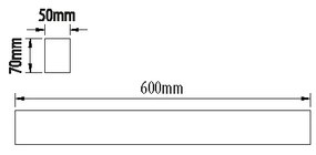 Corp de iluminat LED fluorescent LINIK LED/20W/230V 4000K negru