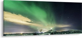 Tablou cu Aurora Borealis (120x50 cm)