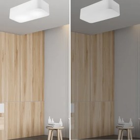 Plafonieră SIRJA SQUARE 2xE27/15W/230V alb