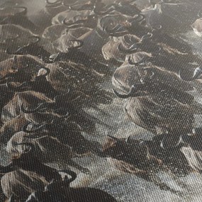 Tablou - Turmă de antilope sălbatice (70x50 cm)