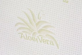 Topper saltea Aloe Vera Therapy Memory Arctic Gel 7 zone de confort, Green Future, 140x200 cm