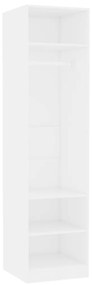 800234 vidaXL Șifonier, alb, 50x50x200 cm, lemn prelucrat