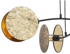 Lustră pe cablu MOTIF 4xE27/15W/230V auriu