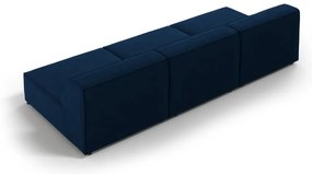 Canapea albastru-închis cu tapițerie din catifea 240 cm Jodie – Micadoni Home