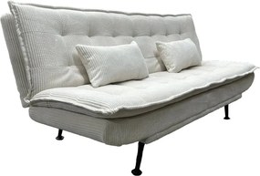 Canapea extensibila, Catifea Raiata Bej JAZZ 195cm