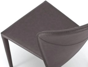 STONES Scaun din piele ecologică 49cm X 56cm H. 82cm | Aosom Romania