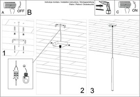 Sollux SL.2121 - Pendul pe cablu PASTELO 1xG9/8W/230V roșu