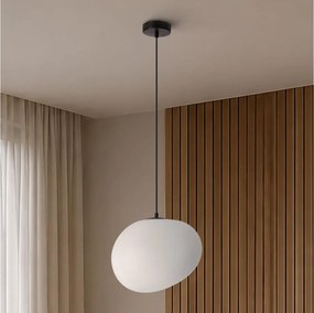 BRILAGI - Lampă suspendată pe cablu PEBBLES 1xE27/40W/230V Ø 30 cm neagră