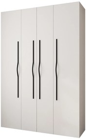 Dulap de haine 170 cm Carmela 40-2 (alb + Negru). 1126573