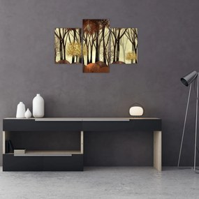 Tablou - Pădure decorativă (90x60 cm)