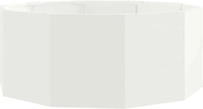 vidaXL Jardinieră Alb 90 x 90 x 35 cm Oțel
