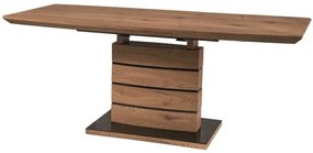 Masă de sufragerie extensibilă 140-180 cm Leisha (stejar + stejar) (pentru 4 până la 8 persoane). 1050397