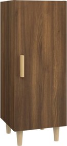 vidaXL Servantă, stejar maro, 34,5x34x90 cm, lemn compozit