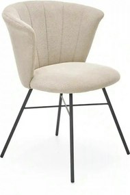 Scaun K459, bej/negru, stofa clasica/otel, 60x59x79 cm