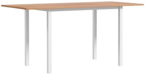 HOMCOM Masă de luat extensibilă masă de bucătărie design modern cu blat mare 6 persoane cadru din oțel maroînchis | Aosom Romania