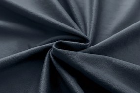 Draperie opaca gri inchis VELVET 135x250 cm Agățat: Rejansa