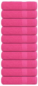 vidaXL Prosoape de baie 10 buc roz 100x150 cm 360 g/m² 100% bumbac