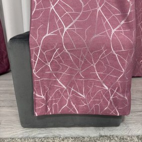 Set două Draperii (Opacitate 90-100%), din Stofă premium (Model brodat), Gata lucrate (Inele galerie), Culoare Vișiniu (Burgundy), Dimensiuni draperie 160x260 cm (x2), Brand Originalio