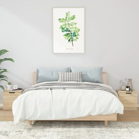811203 vidaXL Noptiere, 2 buc., stejar sonoma, 40x39x40 cm